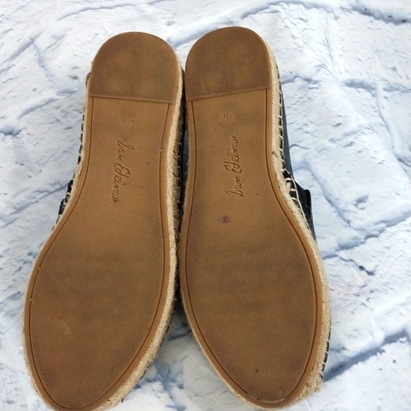 Sam Edelman Black and Tan Espadrilles Size 6W - Picture 6 of 7